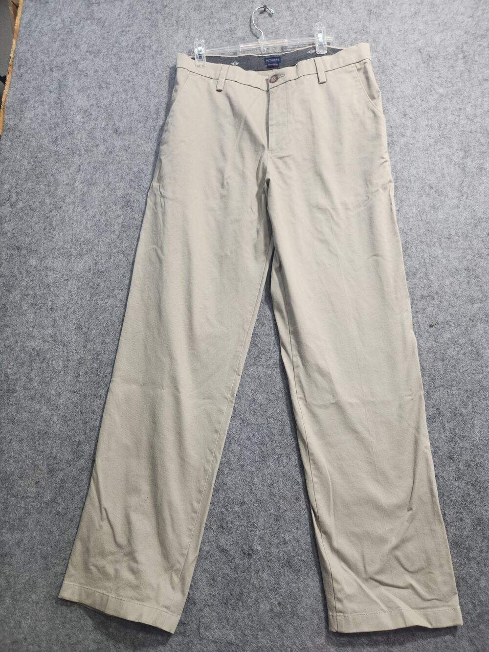 Dockers Classic Fit Khaki Pants Men's 34x34 Beige Flat Front Water Less Straight